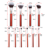 Christmas red makeup brush beauty tools