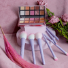 Purple 7pcs makeup brush set