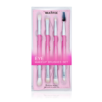 Pink double-ended brush small