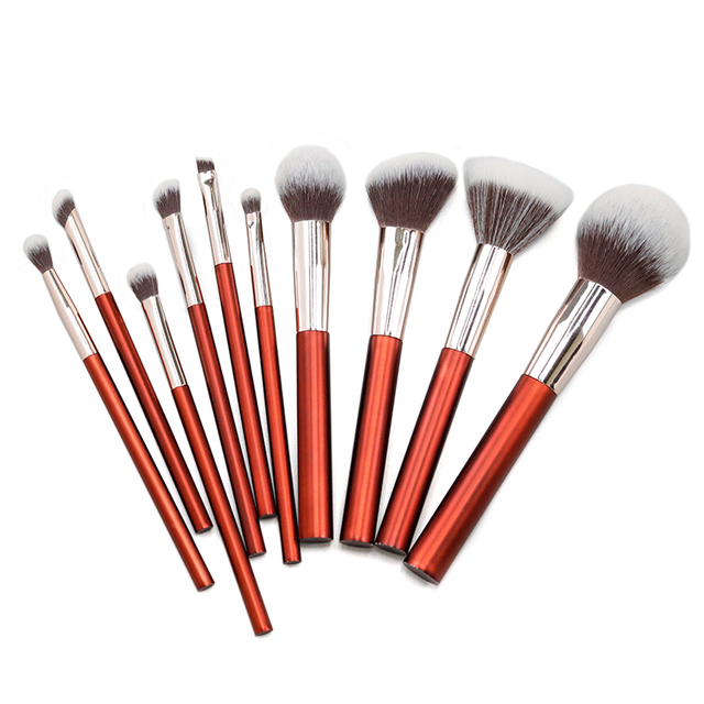 Christmas red makeup brush beauty tools