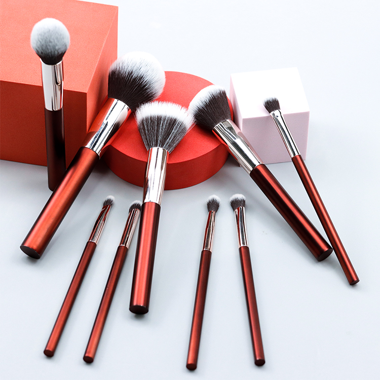 Christmas red makeup brush beauty tools