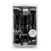 Black Double End Sided Eyebrow Blending Makeup Brush Set Foundation Dual Ended Makeup Brush With Bag